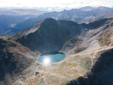 Musala zirvesinin havadan görünüşü, Rila dağı, Bulgaristan