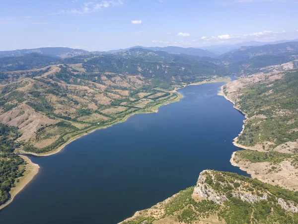 Καταπληκτική Αεροφωτογραφία Του Μαίανδρου Του Ποταμού Άρντα Και Της Δεξαμενής — Φωτογραφία Αρχείου