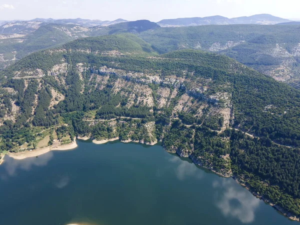 Amazing Aerial View Arda River Meander Kardzhali Reservoir Bulgaria — Stock Photo, Image