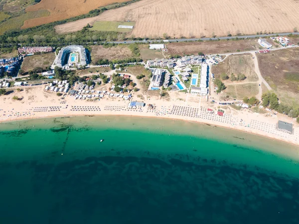 Letecký Pohled Gradina Zahrada Beach Blízkosti Města Sozopol Burgas Region — Stock fotografie