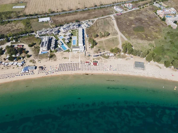 Luftaufnahme Von Gradina Garten Strand Der Nähe Der Stadt Sozopol — Stockfoto