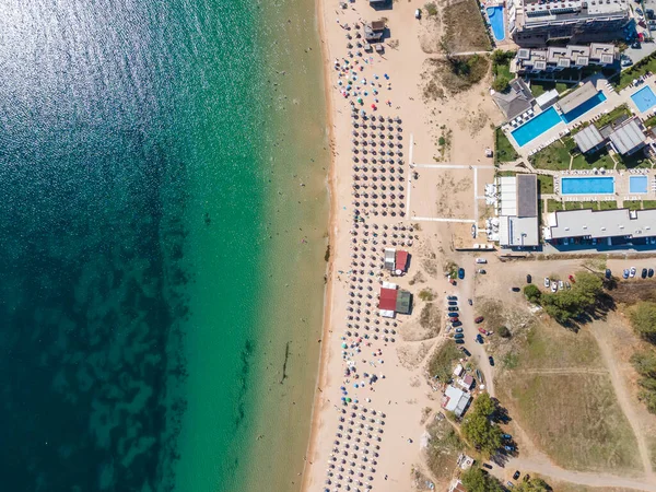 Flygfoto Över Gradina Trädgård Stranden Nära Staden Sozopol Burgas Region — Stockfoto