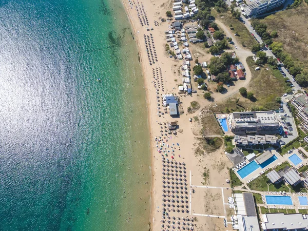 Flygfoto Över Gradina Trädgård Stranden Nära Staden Sozopol Burgas Region — Stockfoto