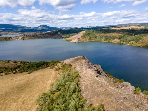 Αεροφωτογραφία Της Δεξαμενής Pchelina Pernik Region Βουλγαρία — Φωτογραφία Αρχείου