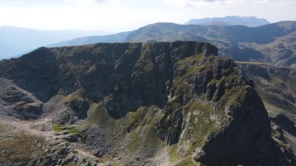 Vista Aérea Del Pico Malyovitsa Montaña Rila Bulgaria — Vídeos de Stock