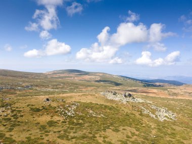 Vitosha Dağı 'nın hava manzarası, Sofya Şehir Bölgesi, Bulgaristan