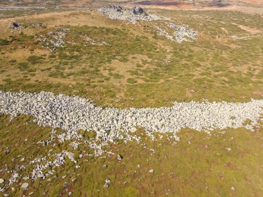 Vitosha Dağı 'nın hava manzarası, Sofya Şehir Bölgesi, Bulgaristan