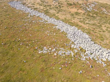 Vitosha Dağı 'nın hava manzarası, Sofya Şehir Bölgesi, Bulgaristan