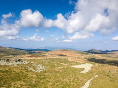 Vitosha Dağı 'nın hava manzarası, Sofya Şehir Bölgesi, Bulgaristan