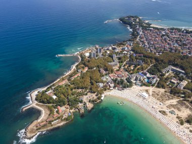 Bulgaristan 'ın Burgaz Bölgesi, Kiten kasabasının şaşırtıcı hava manzarası