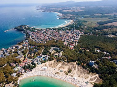 Bulgaristan 'ın Burgaz Bölgesi, Kiten kasabasının şaşırtıcı hava manzarası