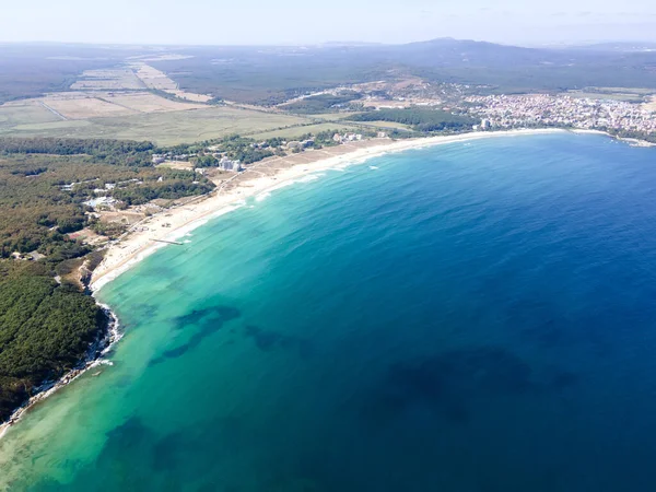 Increíble Vista Aérea South Beach Primorsko Región Burgas Bulgaria — Foto de Stock
