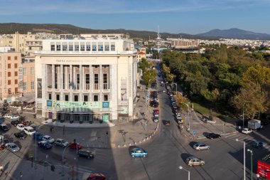 THESSALONIKI, GREECE - 22 Eylül 2019: Beyaz Kuleden Selanik, Orta Makedonya, Yunanistan 'a İnanılmaz Panorama