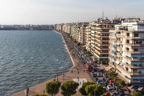 Thessaloniki Grecia Septiembre 2019 Amazing Panorama White Tower City Thessaloniki — Foto de Stock