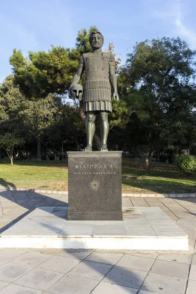 Thessaloniki Greece September 2019 Philip Macedon Monument Embankment City Thessaloniki — Stock Photo, Image