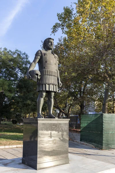 Thessaloniki Görögország Szeptember 2019 Fülöp Macedon Emlékmű Thesszaloniki Közép Macedónia — Stock Fotó