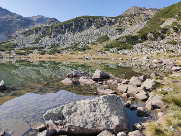 Lanskap Dengan Danau Musalenski Rila Gunung Bulgaria — Stok Foto