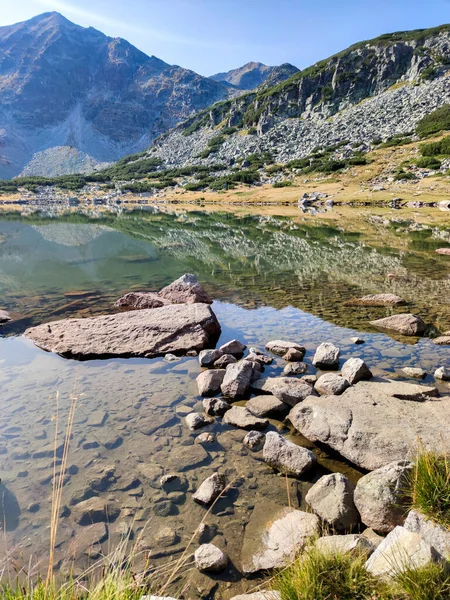 Lanskap Dengan Danau Musalenski Rila Gunung Bulgaria — Stok Foto