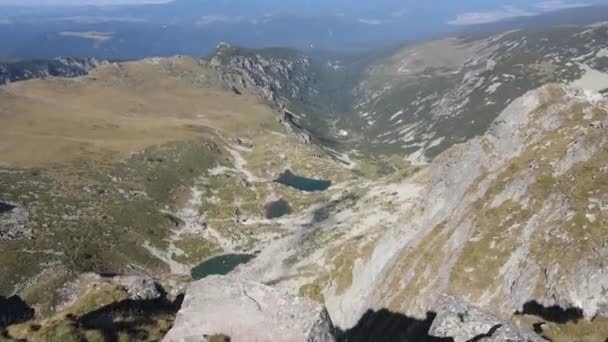 Pemandangan Udara Puncak Malyovitsa Gunung Rila Bulgaria — Stok Video