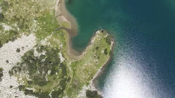 Incroyable Vue Aérienne Lac Fish Banderitsa Pirin Mountain Bulgarie — Video