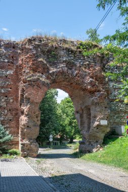 Bulgaristan 'ın Filibe Bölgesi' ndeki Hisarya kasabası Diocletianopolis antik Roma kentinin tahkimatları