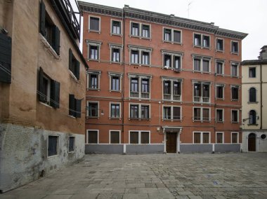 Venedik, Veneto Bölgesi, İtalya 'nın Eski Şehir Panoraması