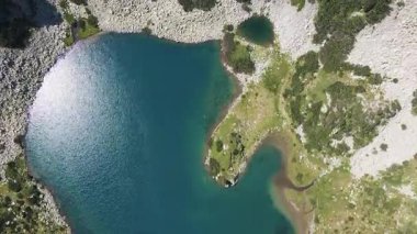 Bulgaristan 'ın Banderitsa bölgesindeki Pirin Dağı' nın şaşırtıcı hava manzarası