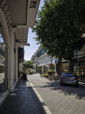 LARISSA, GREECE - 5 Eylül 2025: Larissa, Teselya 'nın merkezi Panorama