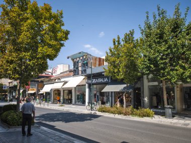 LARISSA, GREECE - 5 Eylül 2025: Larissa, Teselya 'nın merkezi Panorama