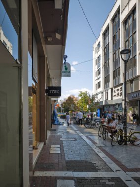 LARISSA, GREECE - 5 Eylül 2025: Larissa, Teselya 'nın merkezi Panorama