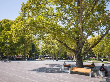 LARISSA, GREECE - 5 Eylül 2025: Larissa, Teselya 'nın merkezi Panorama