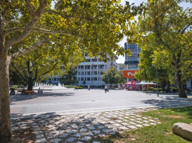 LARISSA, GREECE - 5 Eylül 2025: Larissa, Teselya 'nın merkezi Panorama