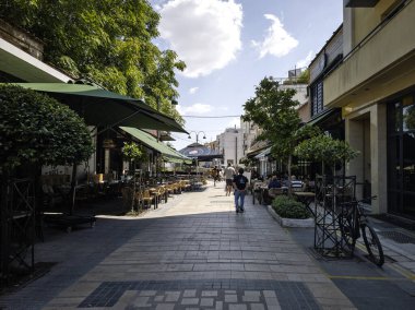 LARISSA, GREECE - 5 Eylül 2025: Larissa, Teselya 'nın merkezi Panorama