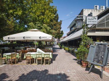 LARISSA, GREECE - 5 Eylül 2025: Larissa, Teselya 'nın merkezi Panorama