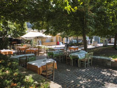 LARISSA, GREECE - 5 Eylül 2025: Larissa, Teselya 'nın merkezi Panorama