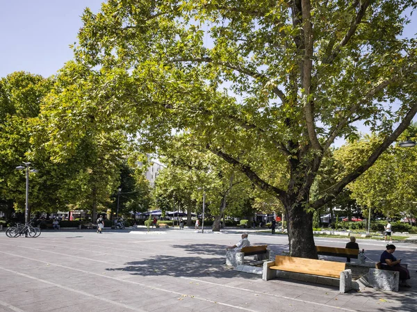 LARISSA, GREECE - 5 Eylül 2025: Larissa, Teselya 'nın merkezi Panorama