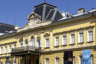 SOFYA, BULGARIA - 13 Eylül 2025: Bulgaristan 'ın Sofya Şehir Merkezi Panoramik Görünümü