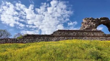 Ruins of Roman fortifications in ancient city of Diocletianopolis, town of Hisarya, Plovdiv Region, Bulgaria