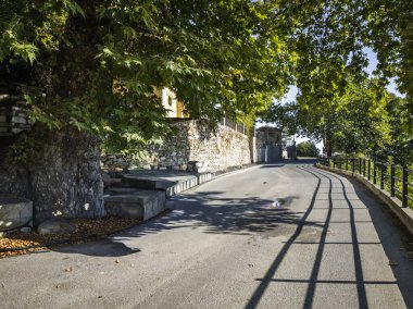 Pelion Dağı 'ndaki Pinakates Köyü, Teselya, Yunanistan