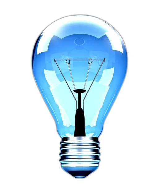 Light Bulb White Background Illustration — Stock Photo, Image