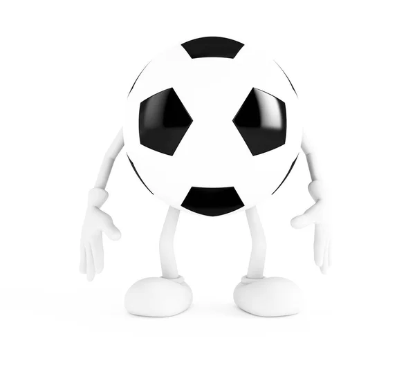 Fotboll boll på vit bakgrund — Stockfoto