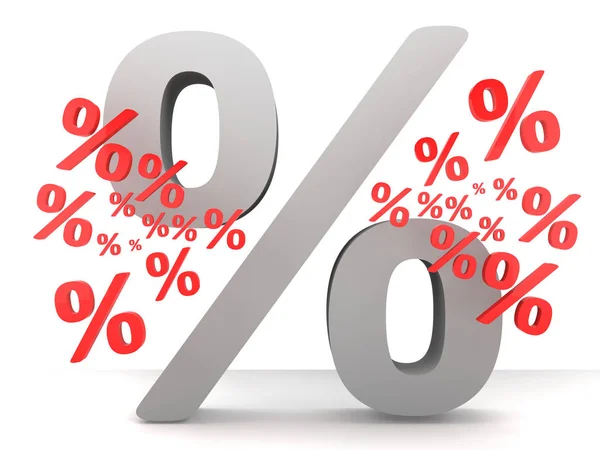 Percent signs — Stock Photo, Image