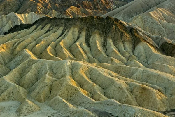 Scenic Zabriske Punkt Death Valley National Park Vid Solnedgången — Stockfoto