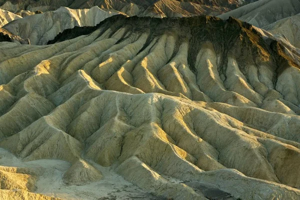 Punto Escénico Zabriske Parque Nacional Del Valle Muerte Atardecer —  Fotos de Stock