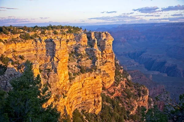 Soluppgång Klipporna Den Södra Kanten Grand Canyon — Stockfoto