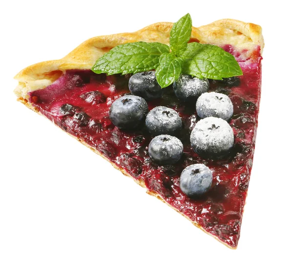 French Cuisine Quark Blueberry Tart — Stock Photo, Image