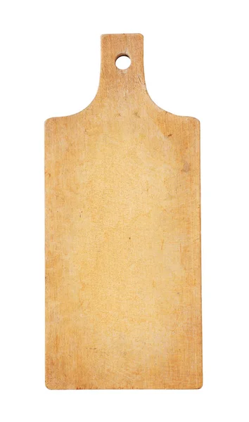 Wooden Cutting Board Handle White Background — Stock Photo, Image