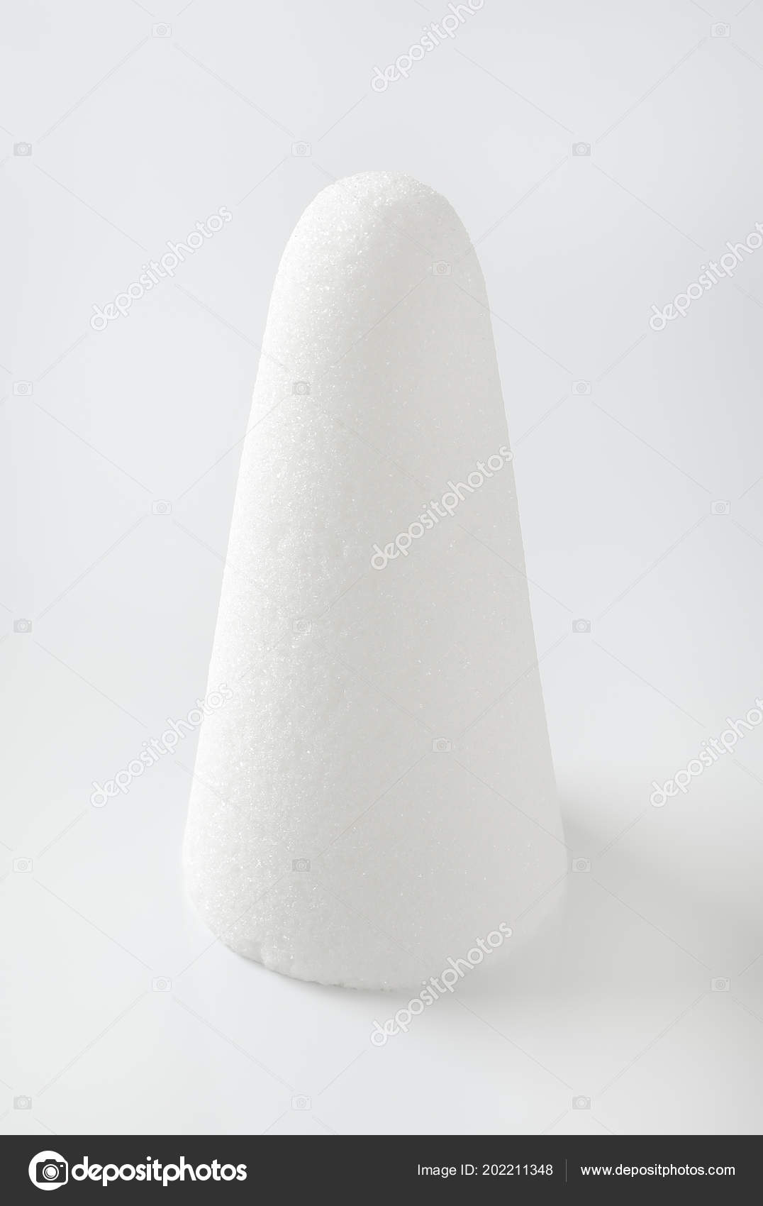 White Sugar Loaf Cone White Background — Stock Photo © ajafoto 202211348