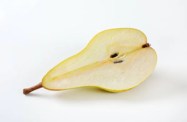 Half Pear White Background — Stock Photo, Image