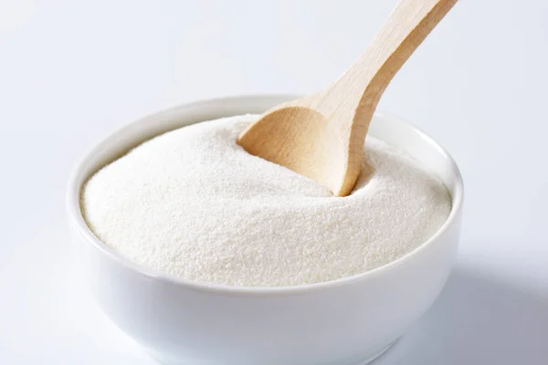 Bowl Full Cream Powdered Milk — Stock Photo, Image
